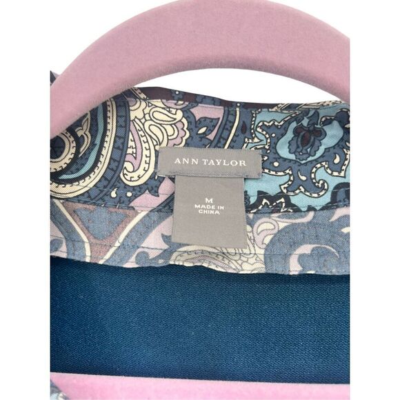 Ann Taylor long sleeve paisley blouse - Picture 3 of 10